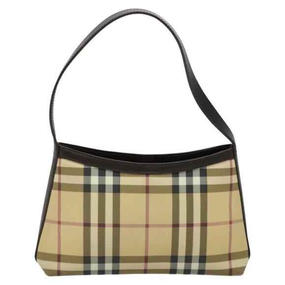 BURBERRY Nova Check Accessory Pouch PVC Beige Auth 123036 - Picture 3 of 16